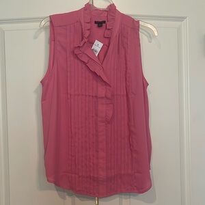 NWT pink Ann Taylor sleeveless blouse size M